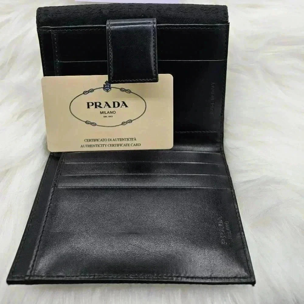 Prada Tessuto Nero  Bi-fold Wallet